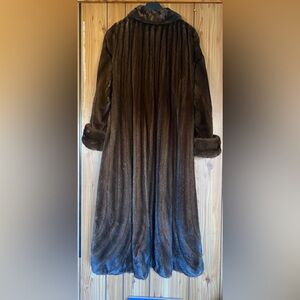 Plus Size Genuine Mink Fur Coat – Let-Out Mink – Full Length – Like New